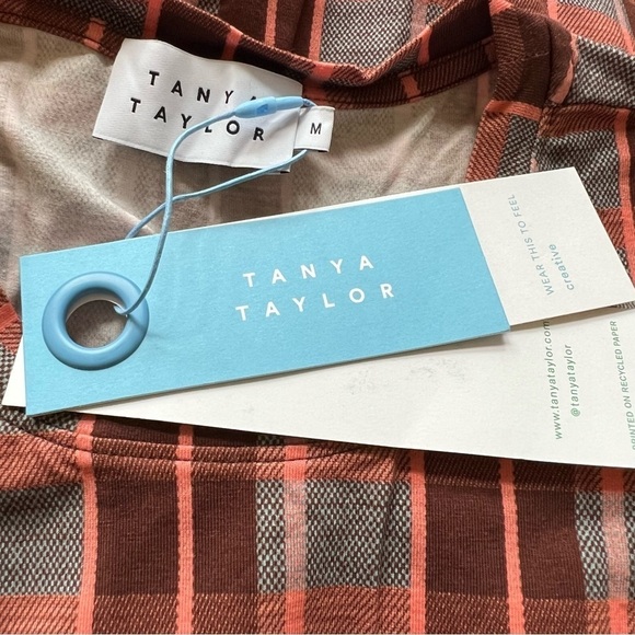 New! Tanya Taylor Nancy dress long sleeve plaid 17391 - Picture 11 of 14